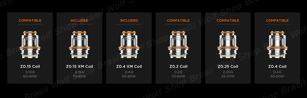 Coils Compatíveis no Vape GEEKVAPE Aegis Legend 3 na Wolf Shop