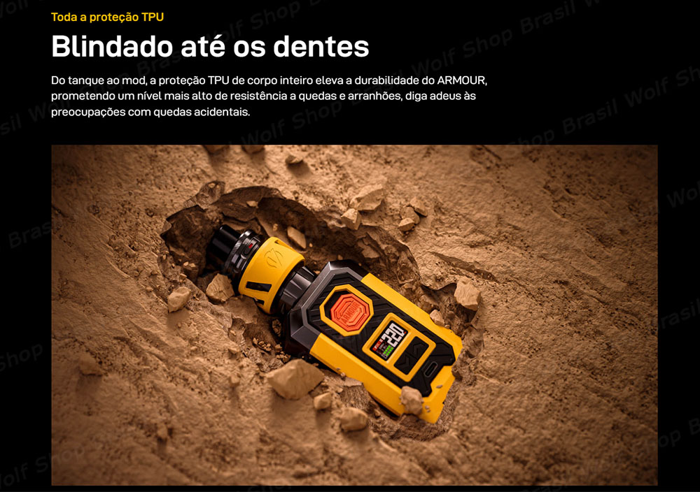 Durabilidade do Vape Vaporesso ARMOUR MAX na Wolf Shop