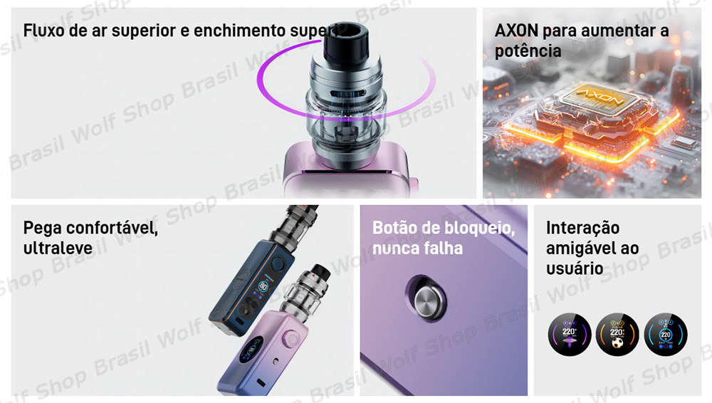 Features do Vape Vaporesso GEN SE na Wolf Shop