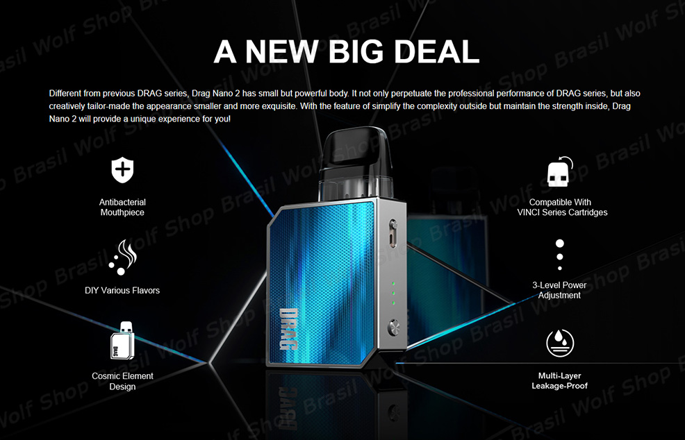 Aspectos Pod System VOOPOO Drag Nano 2 na Wolf Shop