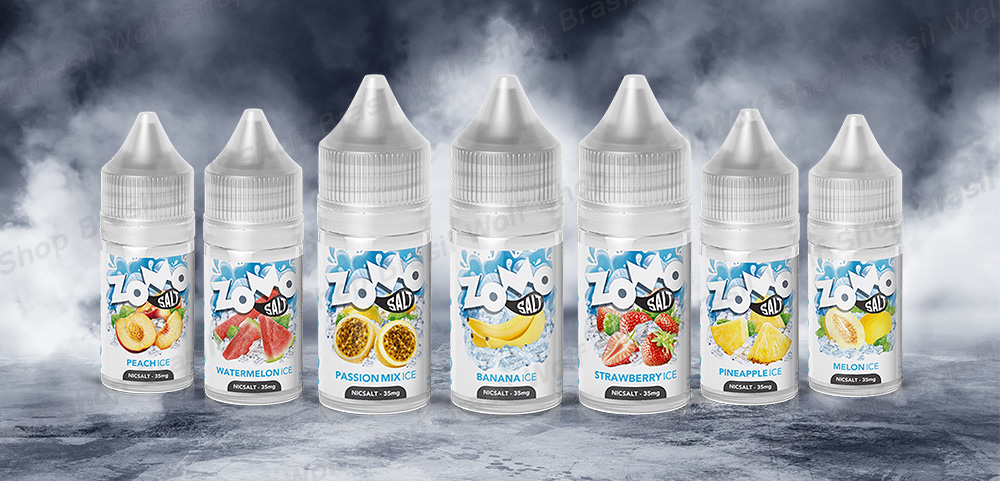 Banner Sabores Nic Salt ZOMO Vape Salt Ice 30ml na Wolf Shop