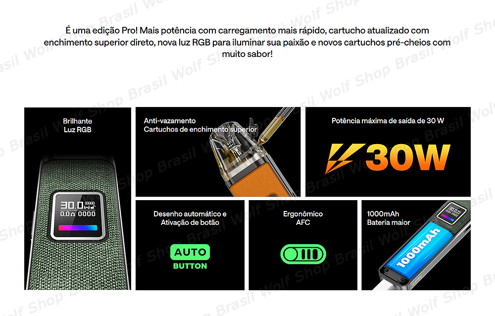 Features Pod System OXVA XLIM PRO na Wolf Shop