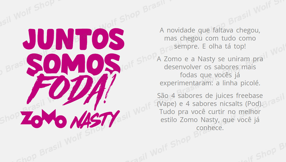 Zomo & Nasty ZOMO Vape Nasty Nic Salt 30ml na Wolf Shop