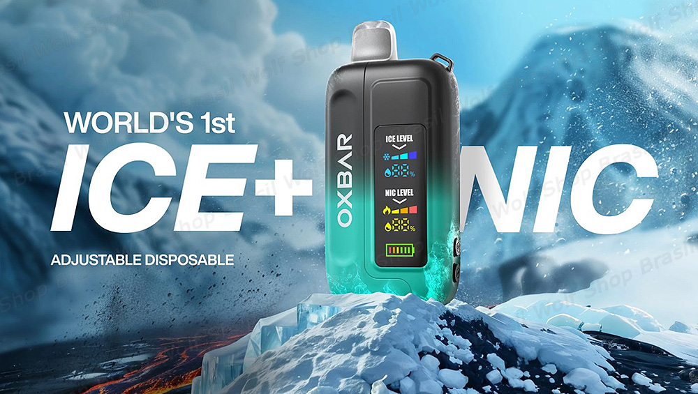 Banner Pod Descartável OXBAR Ice Nic Control na Wolf Shop Brasil