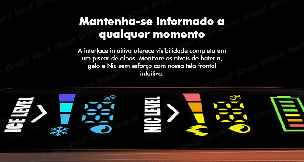 Display Pod Descartável OXBAR Ice Nic Control na Wolf Shop Brasil