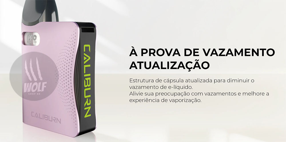 A Prova de Vazamento do Podsystem UWELL Caliburn AK3 na Wolf