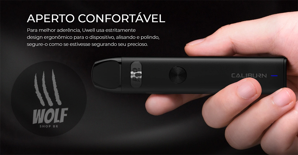 Aperto Confortável do Podsystem UWELL Caliburn A2 na Wolf