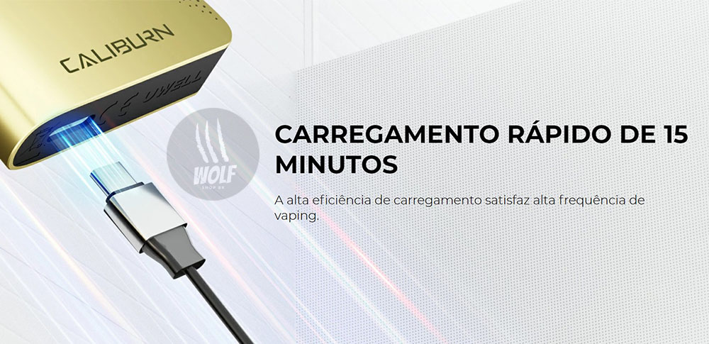 Carreagamento do Podsystem UWELL Caliburn AK3 na Wolf