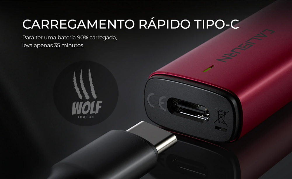 Carregamento do Podsystem UWELL Caliburn A2 na Wolf