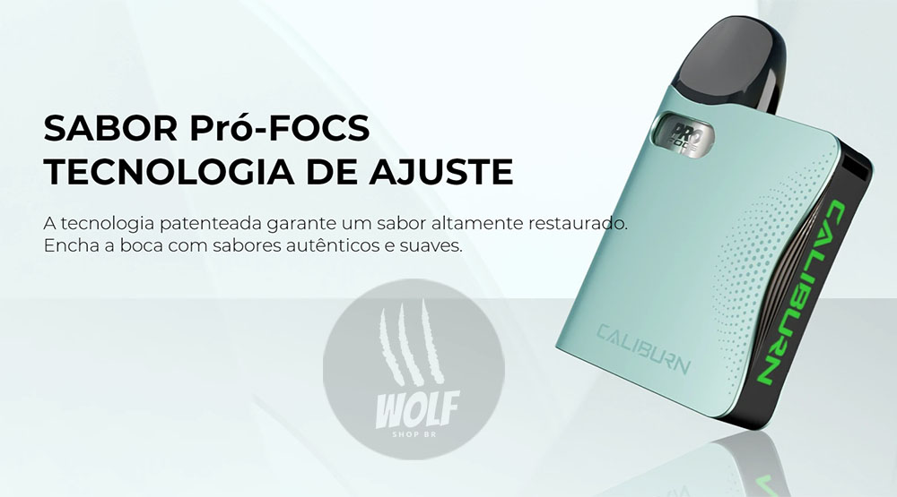 Tecnologia Pro-Focs do Podsystem UWELL Caliburn AK3 na Wolf
